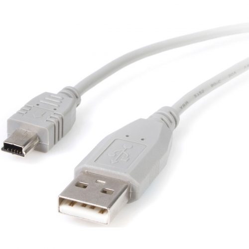 Startech .com .com Mini USB CableConnect your (USB Mini) portable device to a host computer through a standard USB 2.0 type-A slot -… USB2HABM6