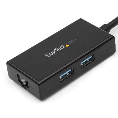 Startech .com USB 3.0 to Gigabit Network Adapter with Built-In 2-Port USB HubNative Driver Support (Windows, Mac and Chrome OS)Add Giga… USB31000S2H