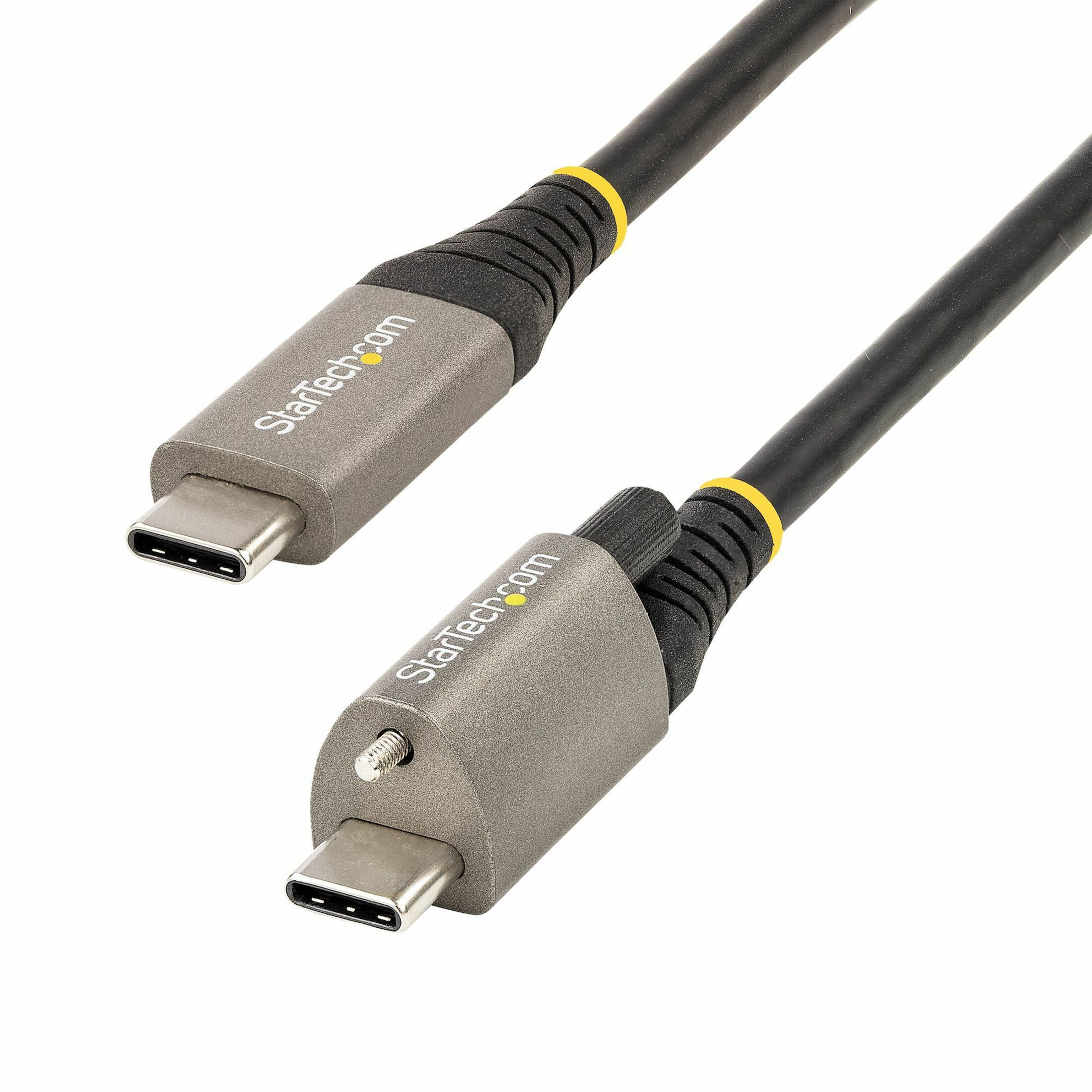 kandidat forstene forhåndsvisning Startech .com 3ft 1m Top Single Screw Locking USB C Cable 10Gbps, USB 3.1/3.2  Gen 2 Type-C Cable, 5A/100W PD, DP Alt Mode, USB-C to C Cord...  USB31CCTLKV1M - Corporate Armor