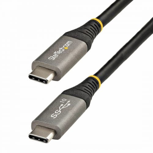 Startech .com 3ft 1m USB C Cable 10Gbps, USB-IF Certified USB-C Cable, USB 3.1/3.2 Gen 2 Type-C Cable, 5A/100W PD, DP Alt Mode, USB C Cord3… USB31CCV1M