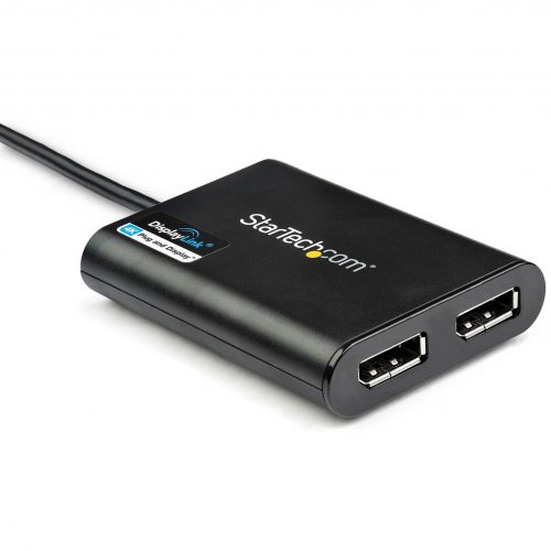 Startech .com USB to Dual DisplayPort Adapter4K 60HzUSB 3.0 5GbpsUSB Dual Monitor AdapterDual DisplayPort AdapterDisplayLink… USB32DP24K60