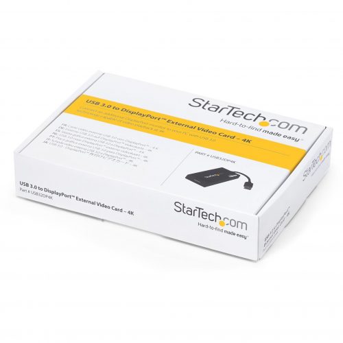 Startech .com USB 3.0 to 4K DisplayPort External Multi Monitor Video Graphics AdapterDisplayLink CertifiedUltra HD 4KConnect an additi… USB32DP4K