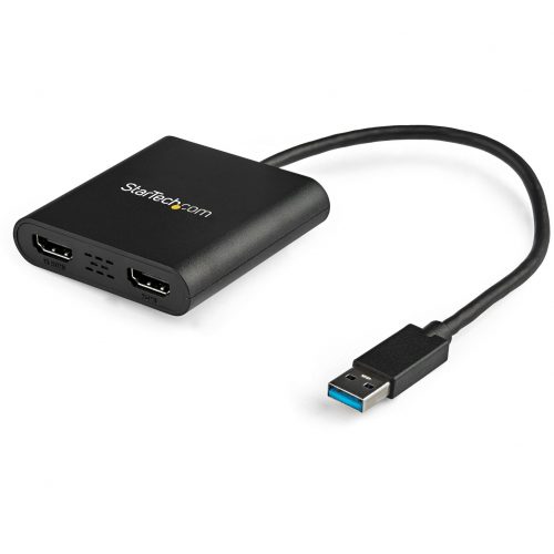 Startech USB 3.0 to Dual HDMI Adapter 1x 4K 1x 1080p External Graphics Card USB Type A Dual Monitor Display Adapter Windows OnlyUS. USB32HD2 Corporate Armor