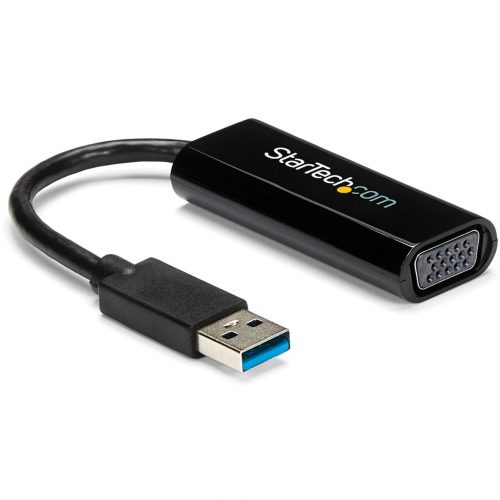 Startech .com Slim USB 3.0 to VGA External Video Card Multi Monitor Adapter1920x1200 / 1080pConnect a VGA display through this slim USB… USB32VGAES