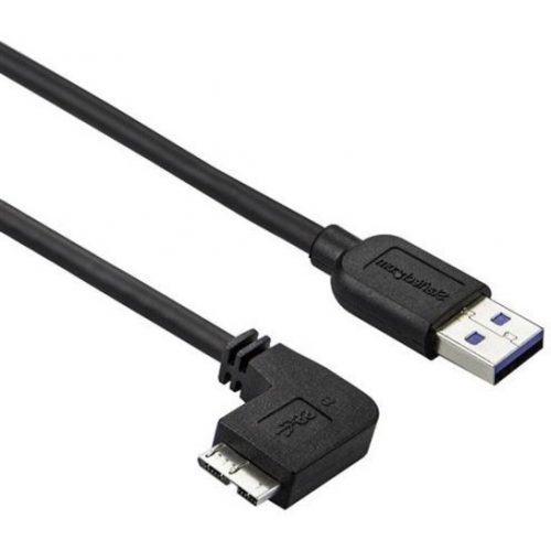 Startech .com 2m 6 ft Slim Micro USB 3.0 CableM/MUSB 3.0 A to Left-Angle Micro USBUSB 3.1 Gen 1 (5 Gbps)Position your USB 3.0 Micr… USB3AU2MLS