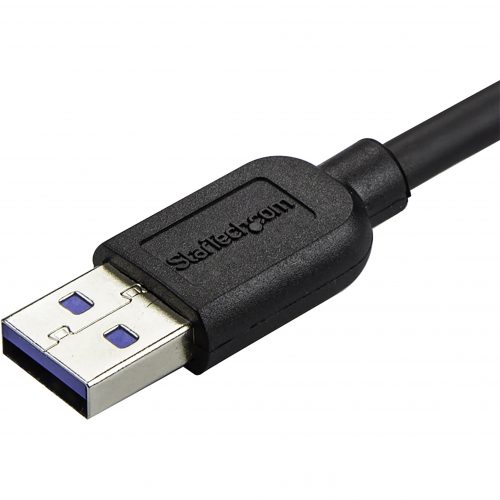 Startech .com 0.5m 20in Slim Micro USB 3.0 CableM/MUSB 3.0 A to Left-Angle Micro USBUSB 3.1 Gen 1 (5 Gbps)Position your USB 3.0… USB3AU50CMLS