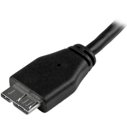 Startech .com 0.5m (20in) Slim SuperSpeed USB 3.0 A to Micro B CableM/MFlexible cable for convenient positioning of USB 3.0 devices -… USB3AUB50CMS