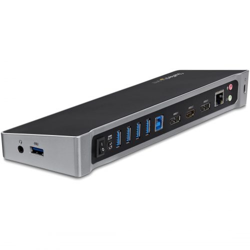 Startech .com USB 3.0 Triple Monitor Docking StationCompatible with Windows / macOSSupports Three Displays2 x DisplayPort and HDMI… USB3DOCKH2DP