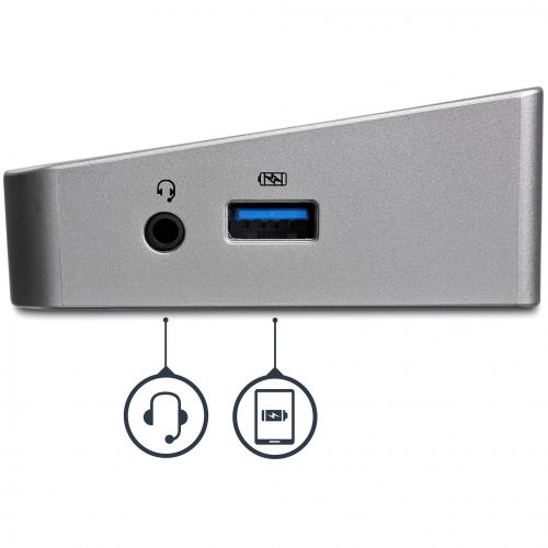 Startech .com USB 3.0 Triple Monitor Docking StationCompatible with Windows / macOSSupports Three Displays2 x DisplayPort and HDMI… USB3DOCKH2DP