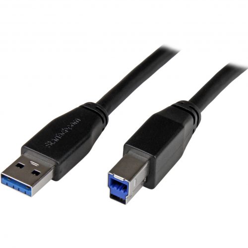Startech .com 5m 15 ft Active USB 3.0 USB-A to USB-B CableM/MUSB A to B CableUSB 3.1 Gen 1 (5 Gbps)Connect USB 3.0 devices up to 5m… USB3SAB5M