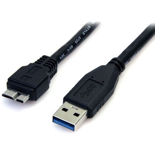 Startech .com 3 ft Black SuperSpeed USB 3.0 Cable A to Micro BType A Male USBMicro Type B Male USB3ftBlack USB3SAUB3BK
