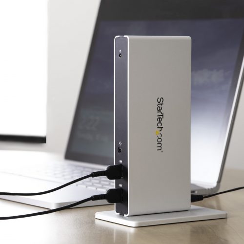 Startech .com USB 3.0 Docking StationCompatible with Windows / macOSDual DVI Docking Station Supports Dual MonitorsDVI to HDMI and D… USB3SDOCKDD