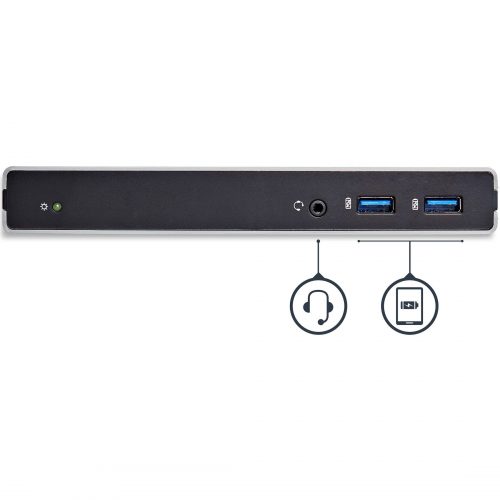 Startech .com USB 3.0 Docking StationCompatible with Windows / macOSDual DVI Docking Station Supports Dual MonitorsDVI to HDMI and D… USB3SDOCKDD