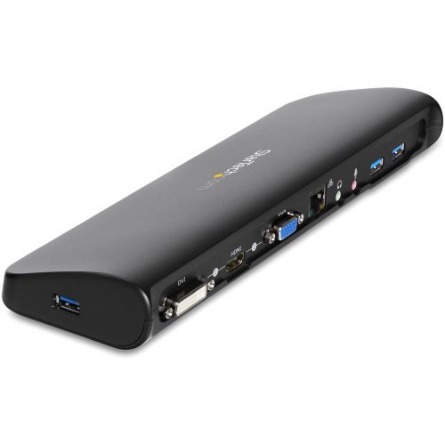 Startech .com USB 3.0 Docking StationCompatible with Windows / macOSSupports Dual DisplaysHDMI and DVIDVI to VGA Adapter Include… USB3SDOCKHDV