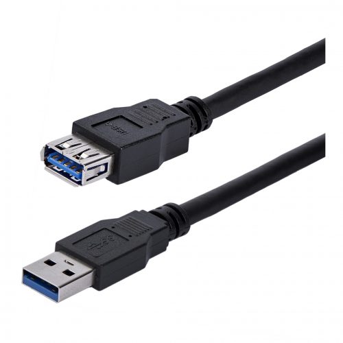 Startech .com 1m Black SuperSpeed USB 3.0 Extension Cable A to AM/FExtend your SuperSpeed USB 3.0 cable by up to an additional meter -… USB3SEXT1MBK