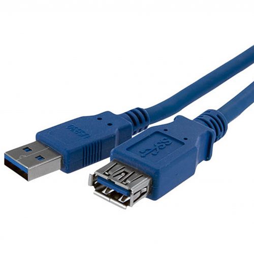Startech .com 1m Blue SuperSpeed USB 3.0 Extension Cable A to AM/FExtend your SuperSpeed USB 3.0 cable by up to an additional meter1m… USB3SEXT1M