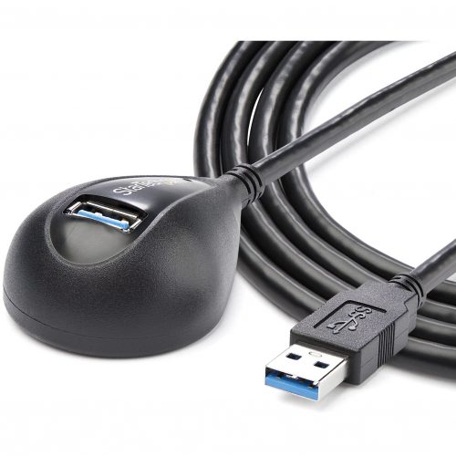 Startech .com 5 ft Black Desktop SuperSpeed USB 3.0 Extension CableA to A M/FExtend a USB 3.0 port from the back of your computer to y… USB3SEXT5DKB