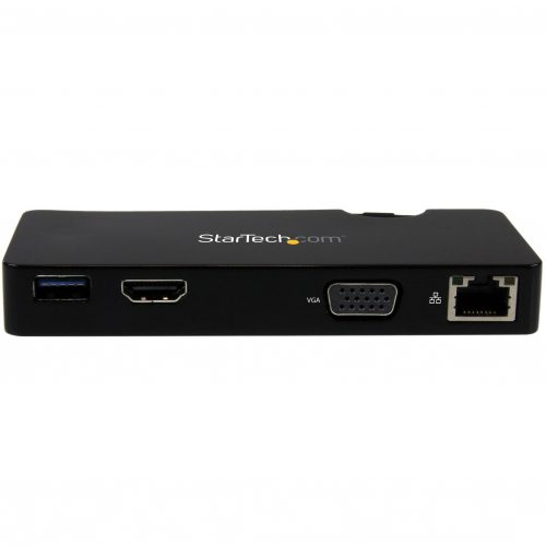Startech .com Travel Docking Station for LaptopsHDMI or VGAUSB 3.0Portable Universal Laptop Mini DockCreate a mobile workstation… USB3SMDOCKHV