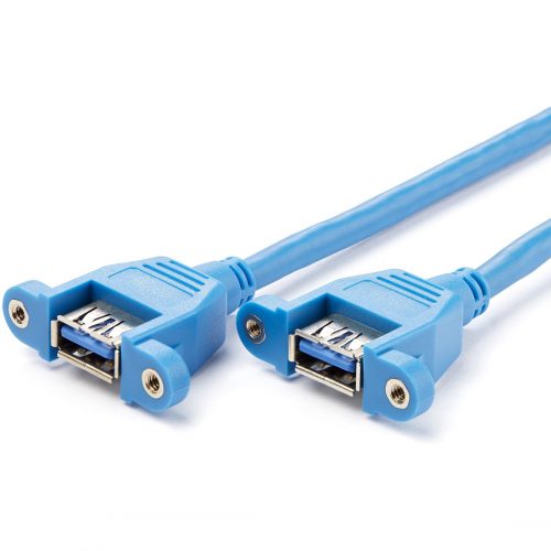 Startech .com 2 Port Panel Mount USB 3.0 CableUSB A to Motherboard Header Cable F/FExtend a USB 3.0 Motherboard Header into Two Panel-… USB3SPNLAFHD