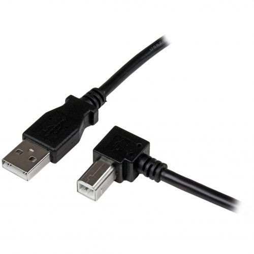 Startech .com 1m USB 2.0 A to Right Angle B CableM/MConnect hard-to-reach USB 2.0 peripherals, for installation in narrow spacesUSB Pri… USBAB1MR