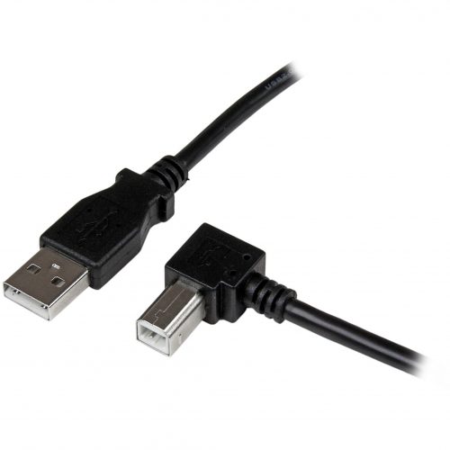 Startech .com 2m USB 2.0 A to Right Angle B CableM/MConnect hard-to-reach USB 2.0 peripherals, for installation in narrow spacesUSB Pri… USBAB2MR