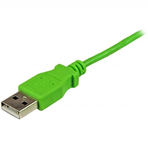 Startech .com 1m Green Mobile Charge Sync USB to Slim Micro USB Cable for Smartphones and TabletsA to Micro B M/MCharge and Sync your Mi… USBAUB1MGN