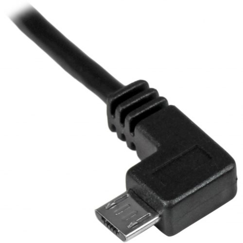 Startech .com 2m 6 ft Left Angle Micro-USB Charge-and-Sync Cable M/MUSB 2.0 A to Micro-USB24 AWGCharge power-hungry mobile devices wi… USBAUB2MLA