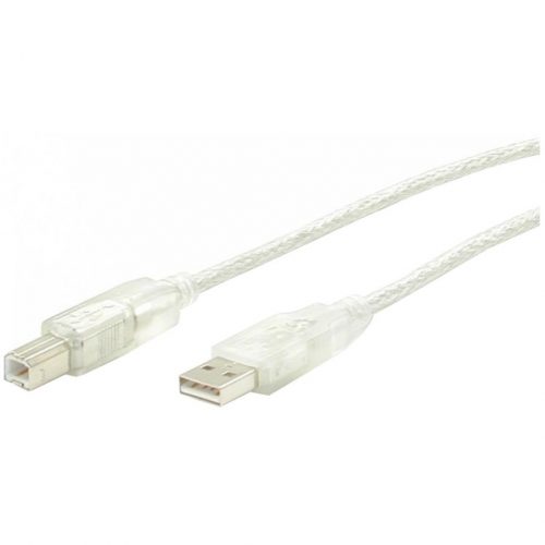 Startech .com 6 ft Clear A to B USB 2.0 CableM/MType A Male USBType B Male USB6ftTransparent USBFAB6T