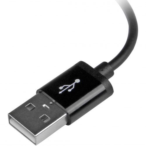 Startech .com 0.3m (11in) Short Black Apple® 8-pin Lightning Connector to USB Cable for iPhone / iPod / iPadCharge and Sync your newer… USBLT30CMB