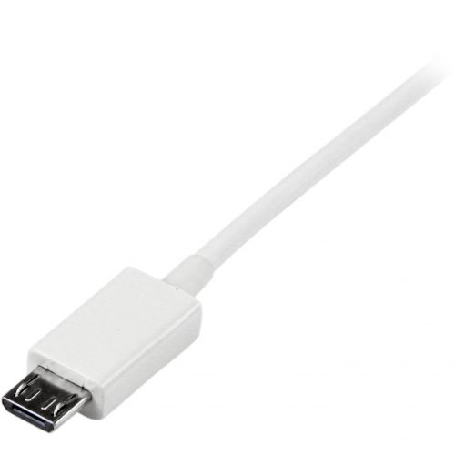 Startech .com 1m White Micro USB CableA to Micro BCharge or sync your Micro USB devices, with this high-quality white USB 2.0 replacemen… USBPAUB1MW
