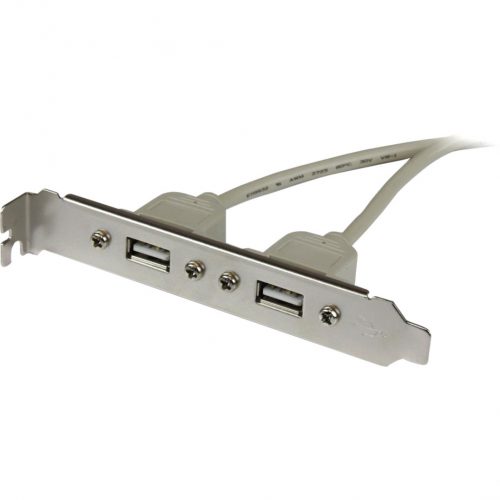 Startech .com 2 Port USB A Female Slot Plate AdapterType A Female USB11.25 USBPLATE