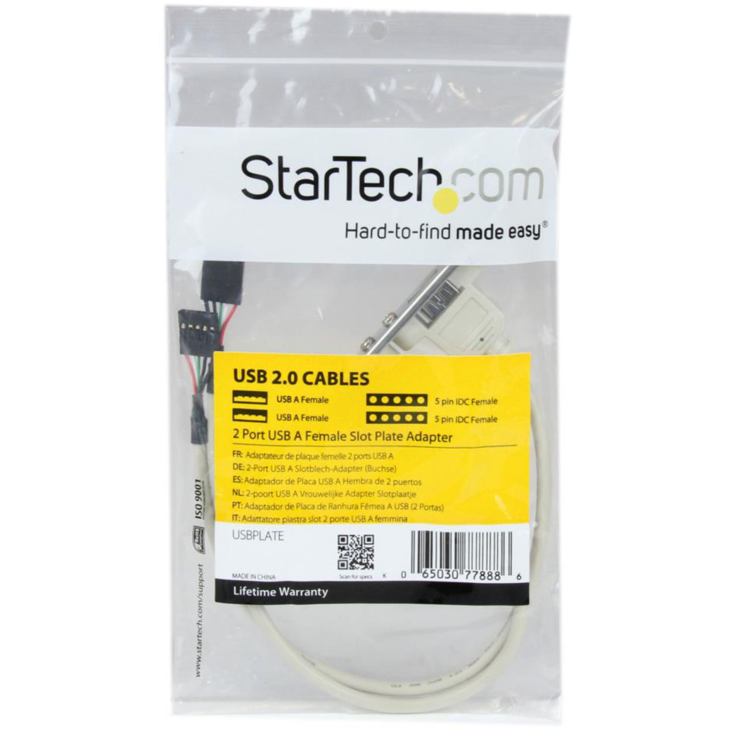 2 port usb a female slot plate adapter
