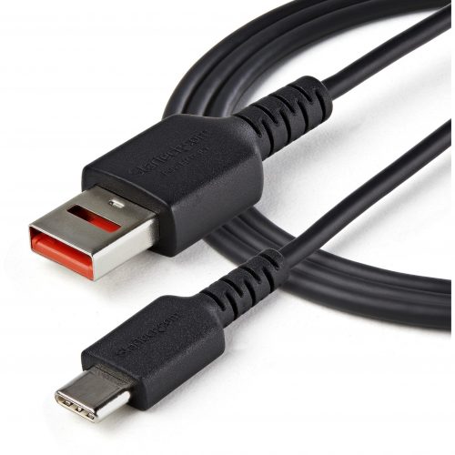 Startech .com 3ft (1m) Secure Charging Cable, USB-A to USB-C Data Blocker Charge-Only Cable, Secure Charger Adapter Cable for Phone/Tablet3… USBSCHAC1M