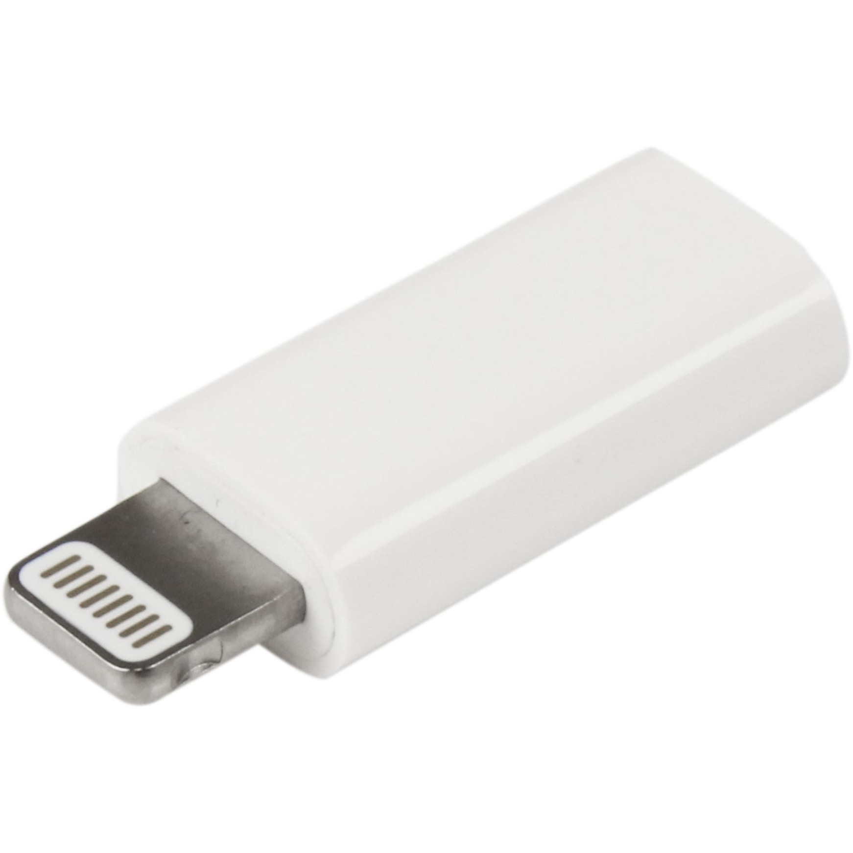 Startech .com White Apple 8-pin Lightning Connector to Micro USB Adapter for iPhone / iPod / iPadCharge or Sync your iPhone, iPod, or iPad… USBUBLTADPW