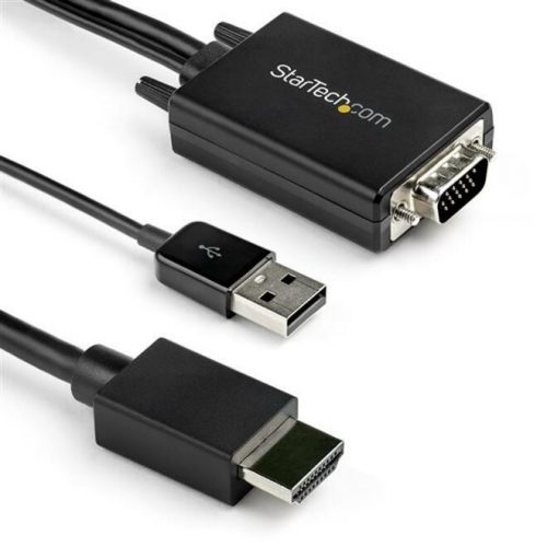 Startech .com 6ft VGA to HDMI Converter Cable with USB Audio Support1080p Analog to Digital Video Adapter CableMale VGA to Male HDMIVG… VGA2HDMM6