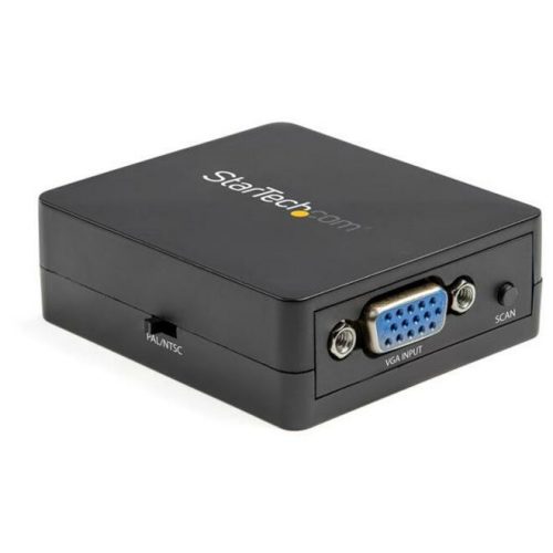 Startech .com 1080p VGA to RCA and S-Video ConverterUSB PoweredHigh Resolution VGA Input with Dynamic Scaling (VGA2VID2)This VGA to Com… VGA2VID2