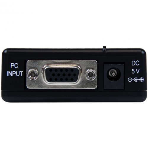 Startech .com High Resolution VGA to Composite (RCA) or S-Video ConverterPC to TVConnect a PC with VGA output to a composite or S-Video TV… VGA2VID