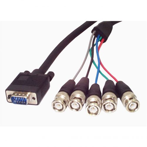 Startech .com .com VGA Monitor cablecoaxHD-15 (M)BNC (M)6 ftHD-15 MaleBNC Male Monitor6ft VGABNC5