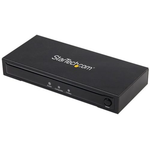 Startech .com S-Video or Composite to HDMI Converter with Audio720pNTSC & PALAnalog to HDMI UpscalerMac & Windows (VID2HDCON2)1… VID2HDCON2