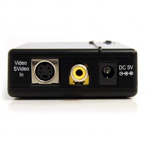 Startech .com Composite and S-Video to VGA Video Scan ConverterConvert and Scale a Composite or S-Video Signal to Work with a VGA Display -… VID2VGATV2