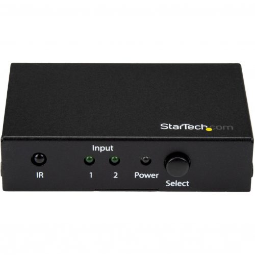 Startech .com 2 Port HDMI Switch4K 60HzSupports HDCPIRHDMI SelectorHDMI Multiport Video SwitcherHDMI SwitcherSwitch betwee… VS221HD20