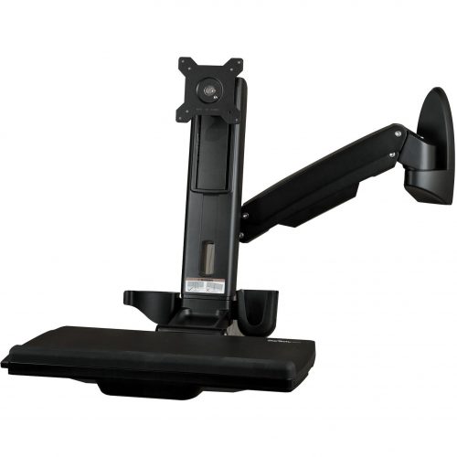 Startech .com Wall Mount Workstation, Full Motion Standing Desk, Ergonomic Height Adjustable Monitor & Keyboard Tray Arm, For VESA DisplayErg… WALLSTS1
