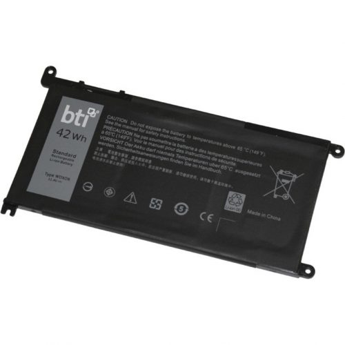 Battery Technology BTI OEM Compatible 0WDX0R 3CRH3 C4HCW CYMGM FC92N FW8KR T2JX4 WDX0R Y3F WDX0R-BTI