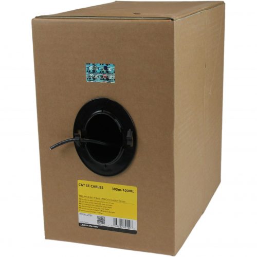 Startech .com 1000 ft Bulk Roll of Black CMR Cat5e Solid UTP Riser CableMake reliable Ethernet connections in applications requiring CMR-ra… WIR5ECMRBK