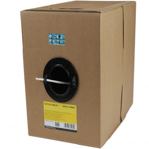 Startech .com 1000 ft Bulk Roll of White CMR Cat5e Solid UTP Riser CableMake reliable Ethernet connections in applications requiring CMR-ra… WIR5ECMRWH