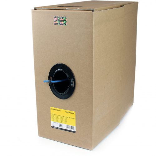 Startech .com 1000 ft Roll of Blue Plenum CMP Cat 6 Solid UTP Bulk CableMake Gigabit network connections using this high quality plenum ra… WIRC6CMPBLU