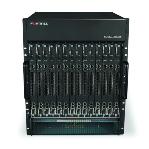 Fortinet FortiGate 5140B Network Security/Firewall ApplianceAES (256-bit), SHA-114 Total Expansion Slots13URack-mountable FG-5140B-DC
