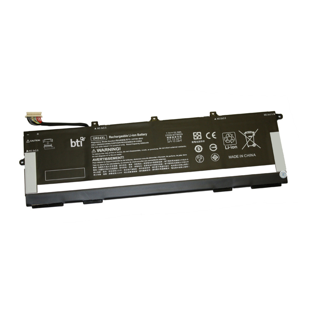 Battery Technology BTI Compatible OEM OR04XL L34449-005 Compatible Model ELITEBOOK 830 G6 OR04XL-BTI Battery Technology BTI Compatible OEM OR04XL L34449-005 Compatible Model ELITEBOOK 830 G6 OR04XL-BTI
