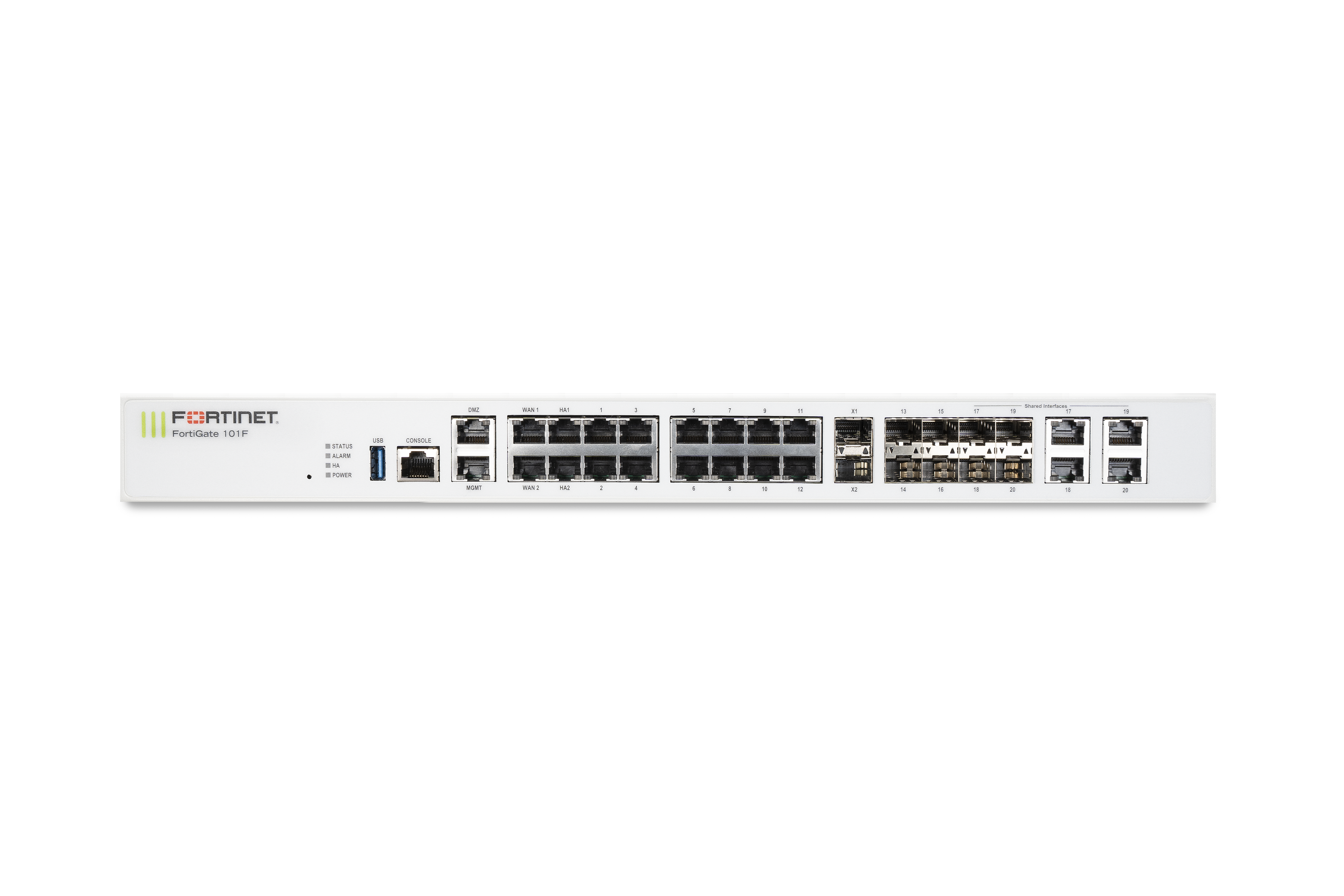 Fortinet FortiGate 101F Network Security/Firewall Appliance22 Port10GBase-X, 1000Base-T, 1000Base-X10 Gigabit EthernetAES (256-bit),… FG-101F