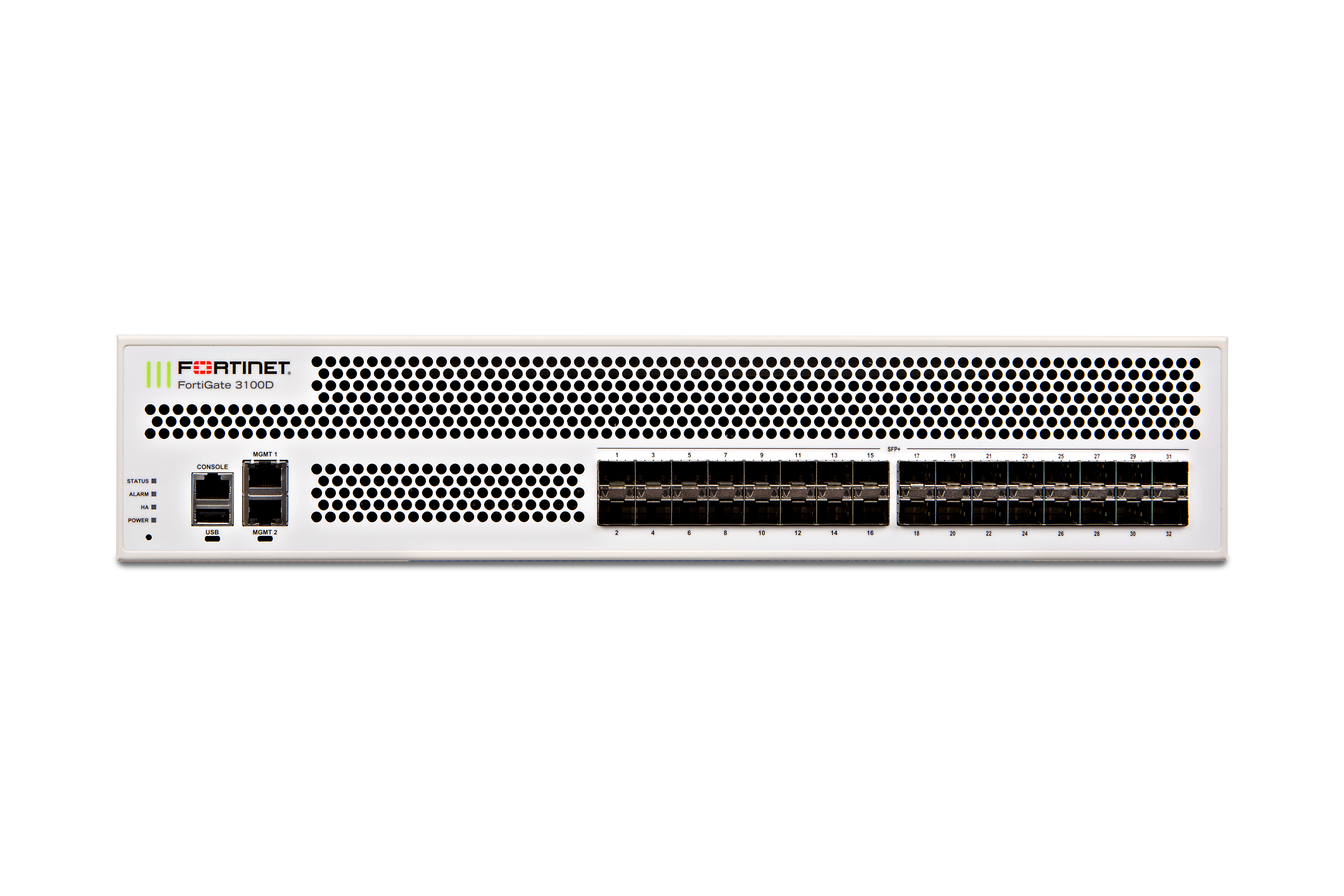 Fortinet FortiGate 3100D Network Security/Firewall Appliance10GBase-X, 1000Base-X10 Gigabit EthernetAES (256-bit), SHA-25632 Total… FG-3100D